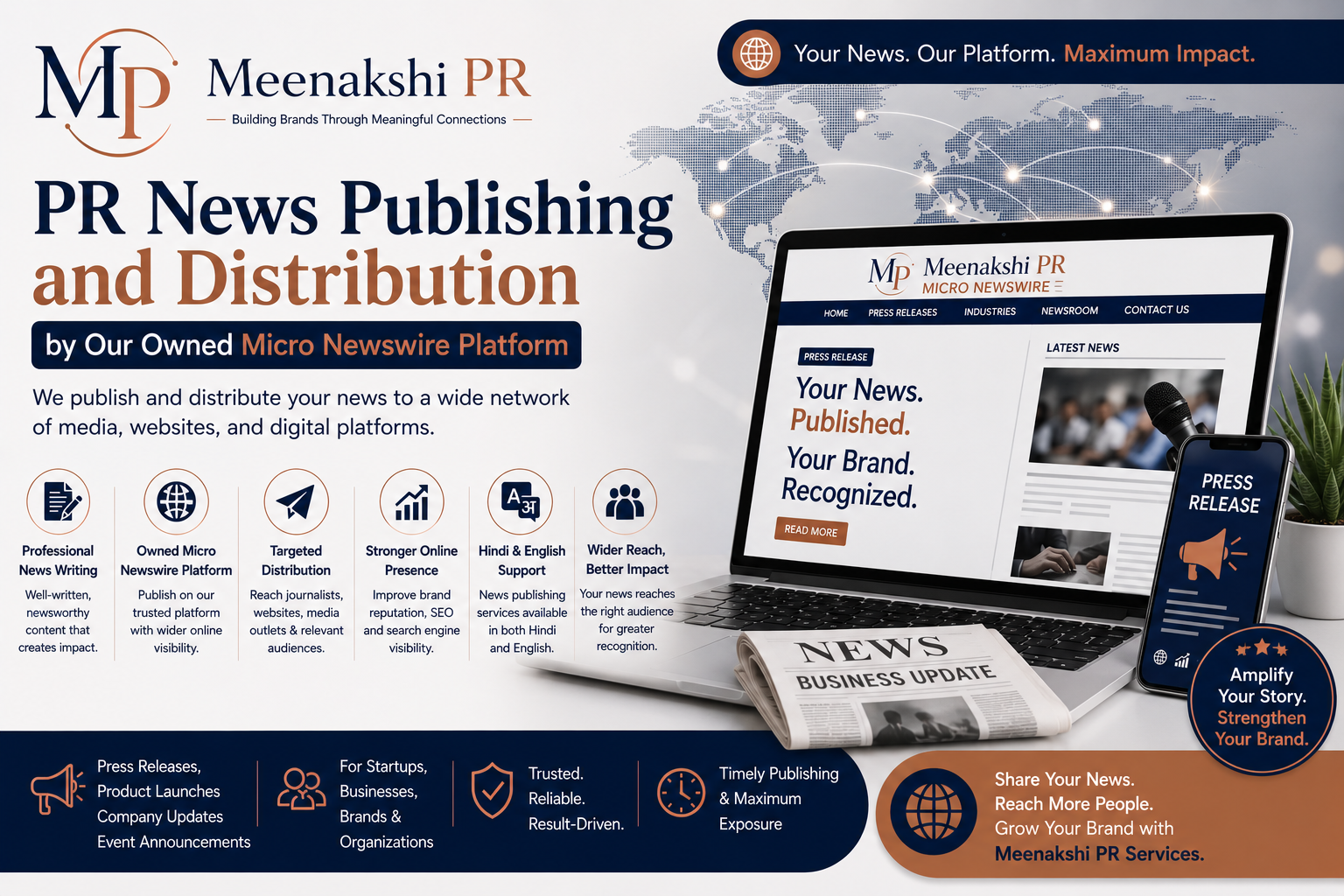 PR News Publishing and Distribution Services through Micro Newswire Platform by Meenakshi PR Services